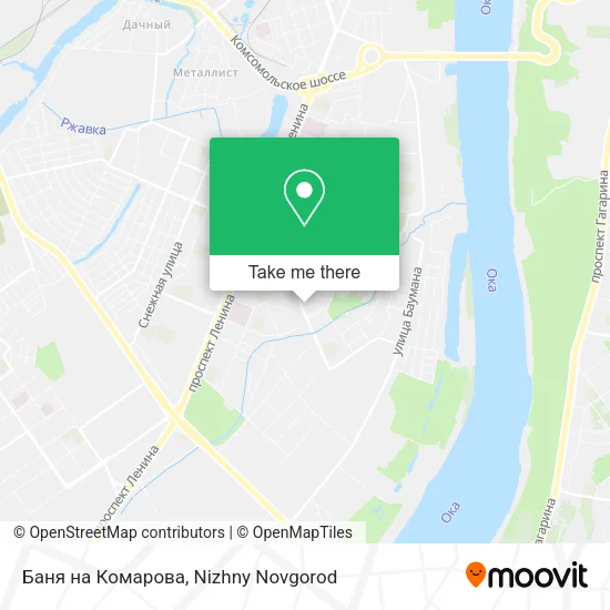 Баня на Комарова map