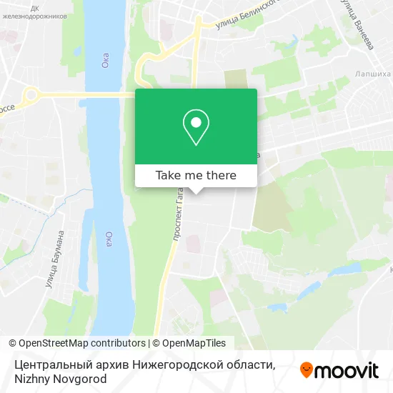 Центральный архив Нижегородской области map