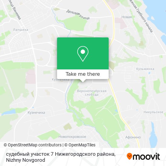 судебный участок 7 Нижегородского района map