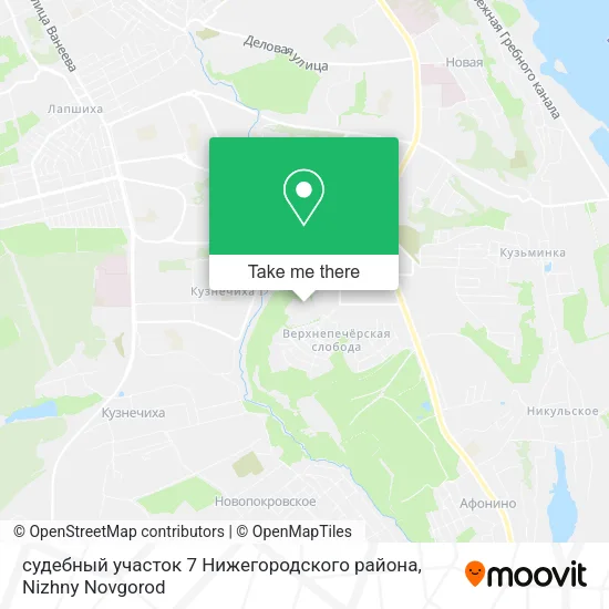 судебный участок 7 Нижегородского района map