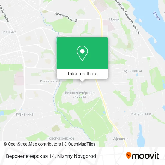 Верхнепечерская 14 map