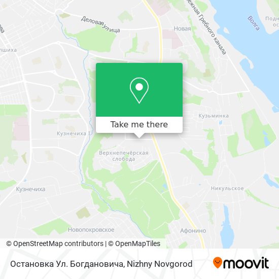 Остановка Ул. Богдановича map