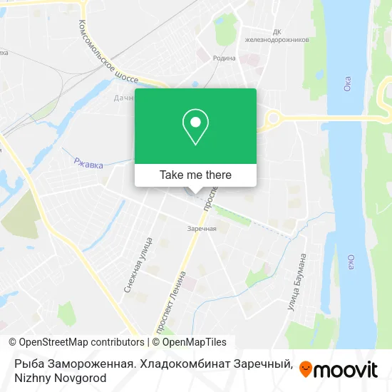 Рыба Замороженная. Хладокомбинат Заречный map