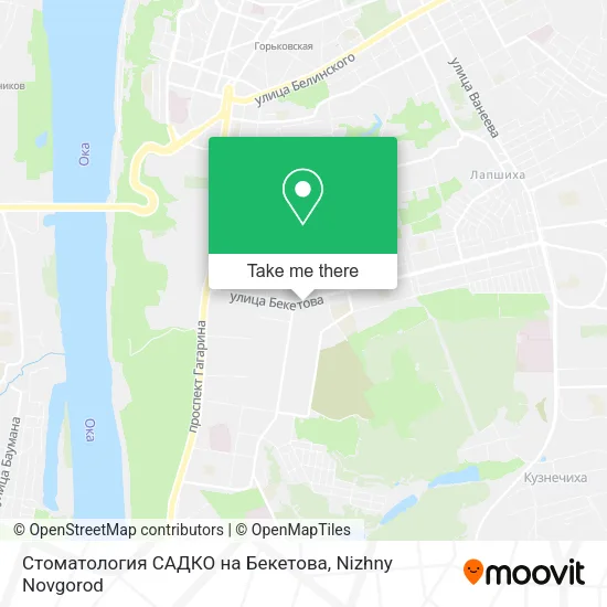 Стоматология САДКО  на Бекетова map