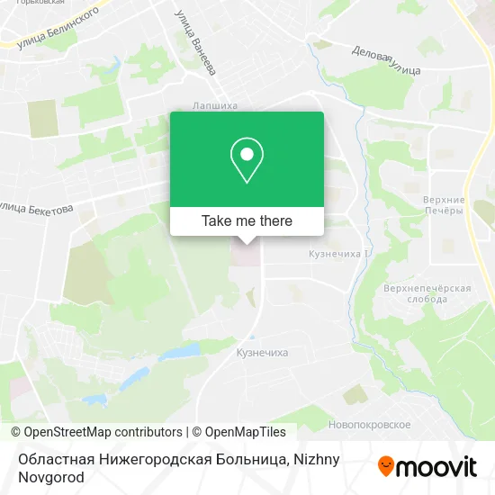 Областная Нижегородская Больница map
