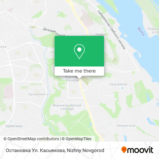Остановка Ул. Касьянова map