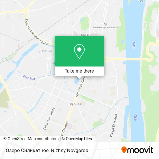 Озеро Силикатное map