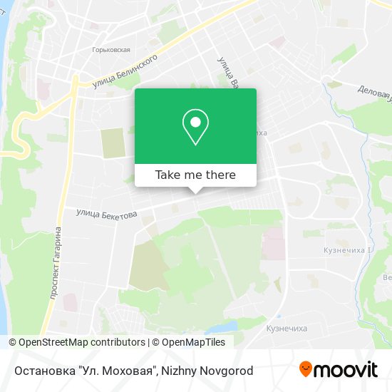 Остановка "Ул. Моховая" map