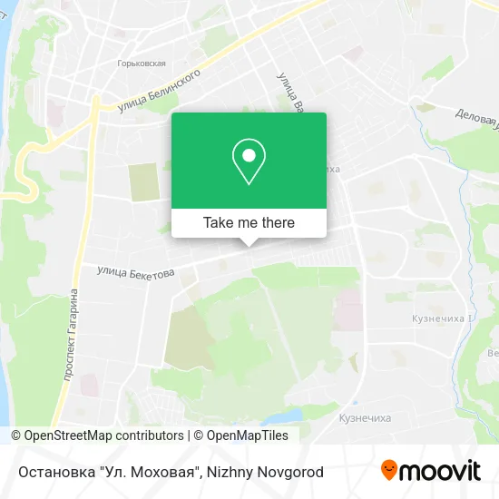 Остановка "Ул. Моховая" map
