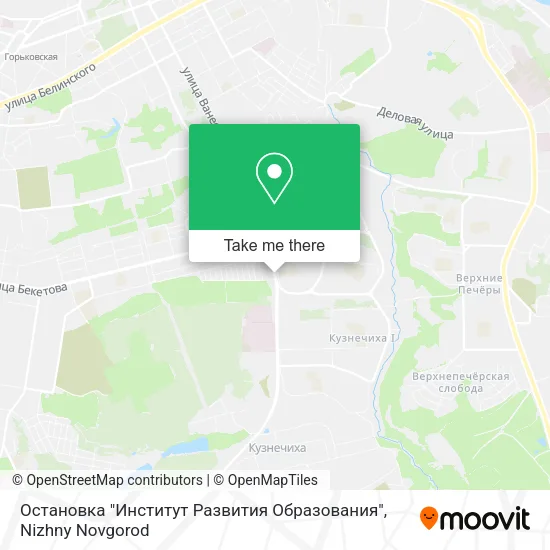 Остановка "Институт Развития Образования" map