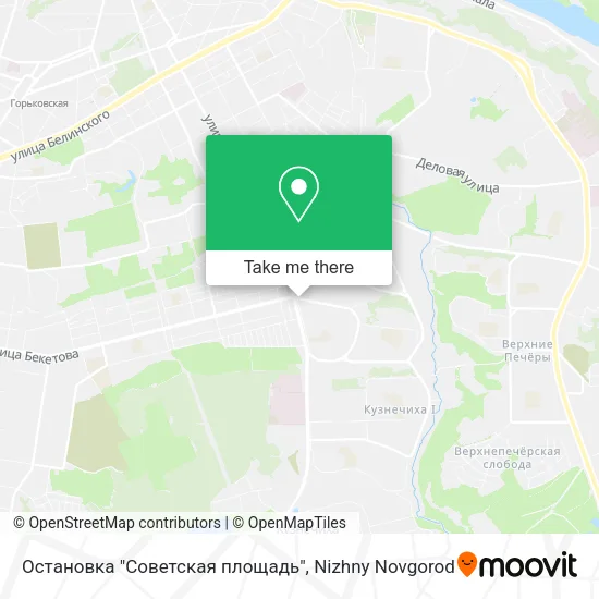 Остановка "Советская площадь" map