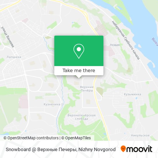 Snowboard @ Верхные Печеры map