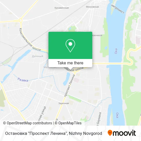 Остановка "Проспект Ленина" map