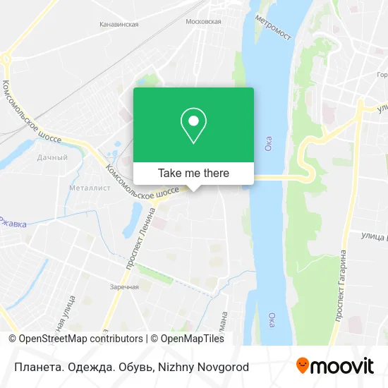 Планета. Одежда. Обувь map