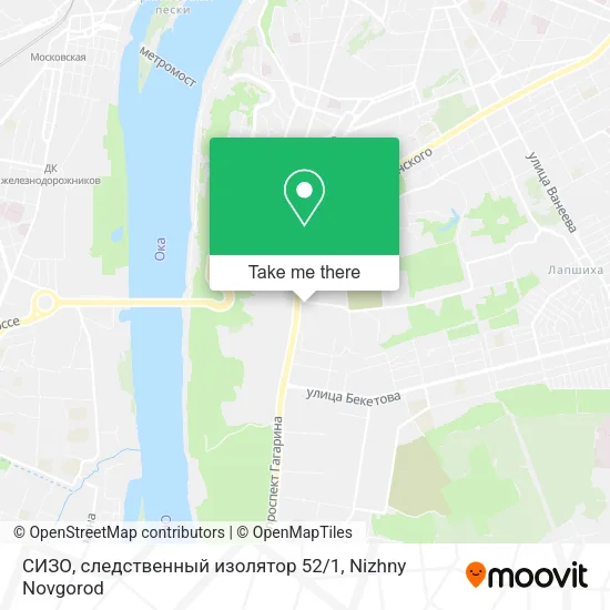 СИЗО, следственный изолятор 52 / 1 map