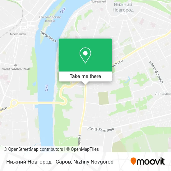 Нижний Новгород - Саров map