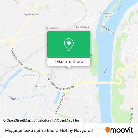 Медицинский центр Веста map