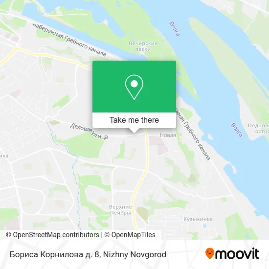 Бориса Корнилова д. 8 map