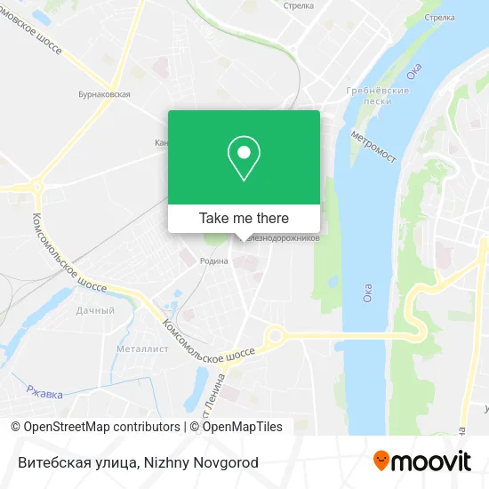 Витебская улица map