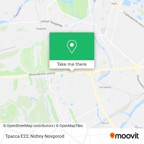 Трасса Е22 map