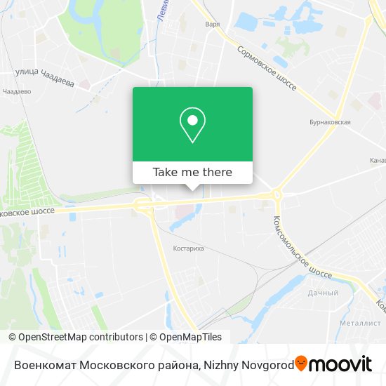 Военкомат Московского района map