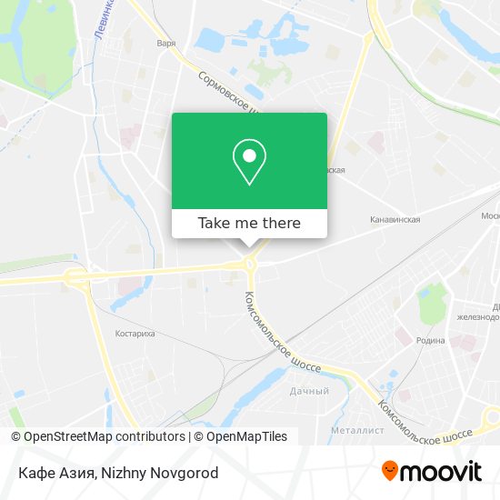 Кафе Азия map