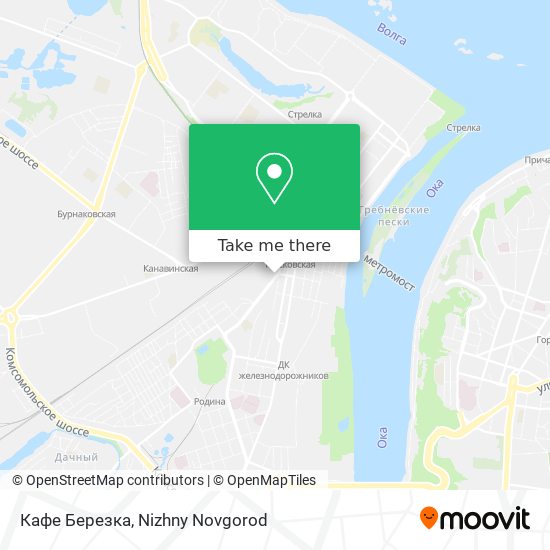 Кафе Березка map