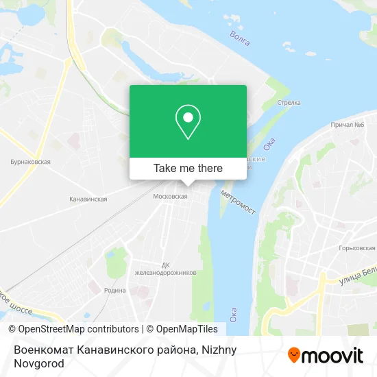 Военкомат Канавинского района map