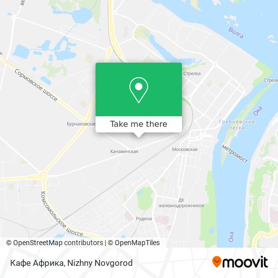 Кафе Африка map