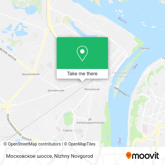 Московское шоссе map