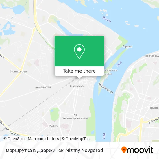 маршрутка в Дзержинск map