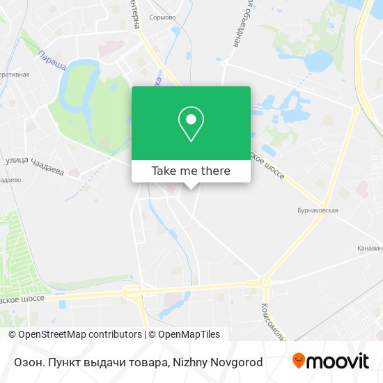 Озон. Пункт выдачи товара map