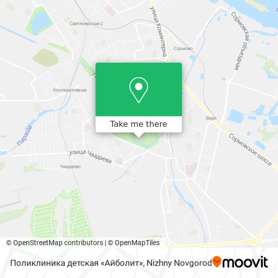 Поликлиника детская «Айболит» map
