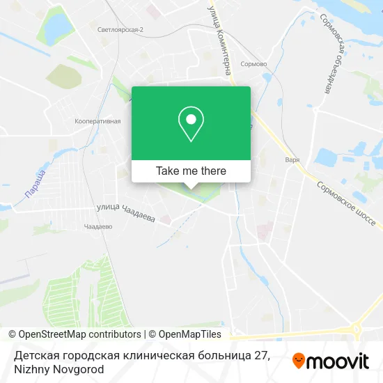 Детская городская клиническая больница 27 map