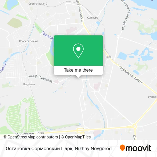Остановка Сормовский Парк map