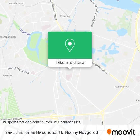 Улица Евгения Никонова, 16 map
