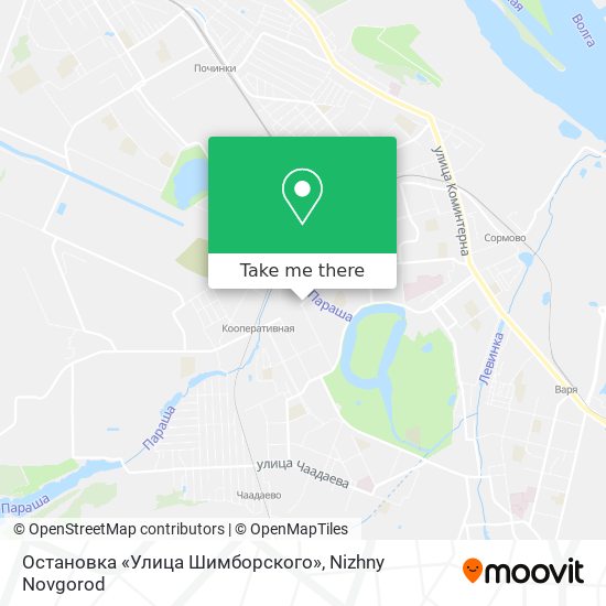 Остановка «Улица Шимборского» map