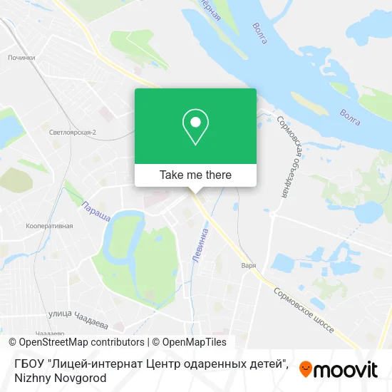 ГБОУ "Лицей-интернат Центр одаренных детей" map