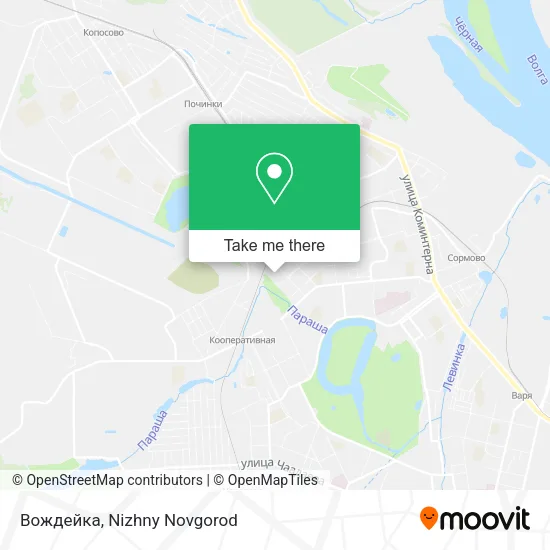 Вождейка map