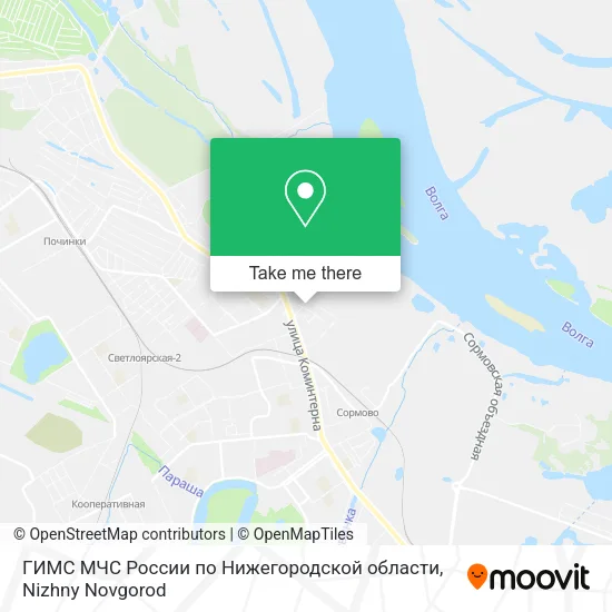 ГИМС МЧС России по Нижегородской области map