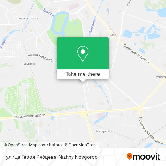 улица Героя Рябцева map