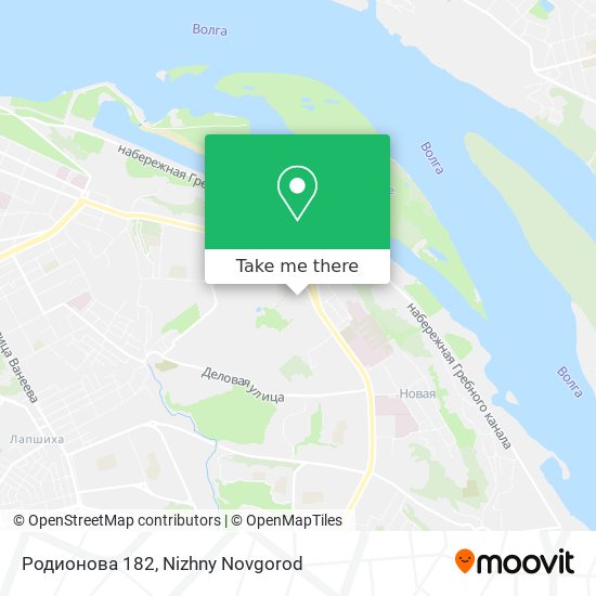 Родионова 182 map
