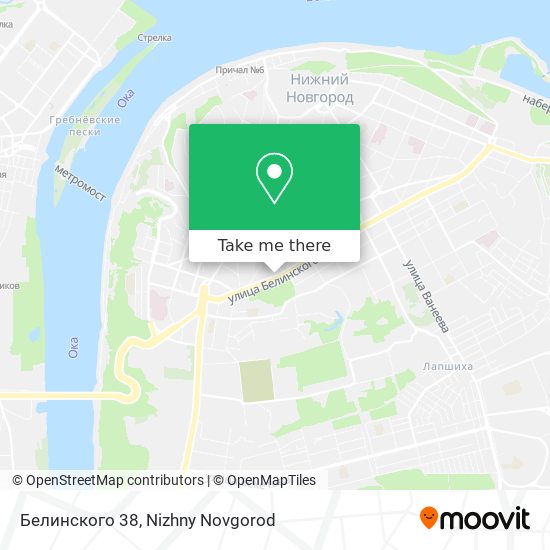Белинского 38 map