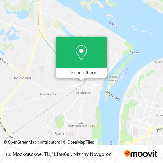 ш. Московское, ТЦ "Шайба" map