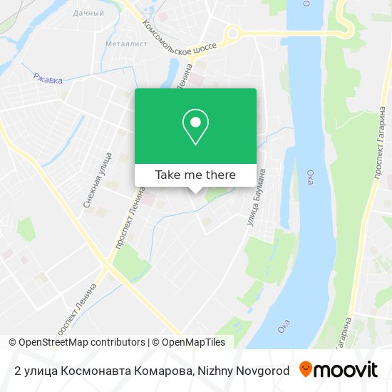 2 улица Космонавта Комарова map