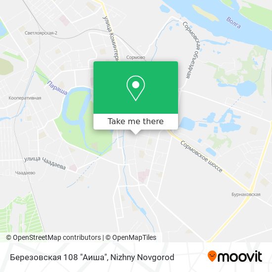 Березовская 108 "Аиша" map