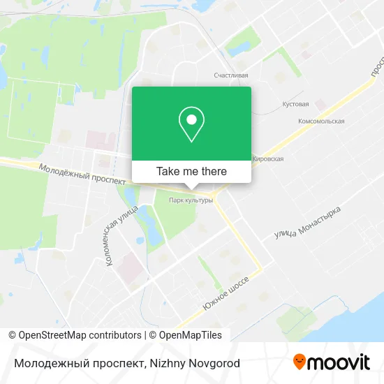 Молодежный проспект map