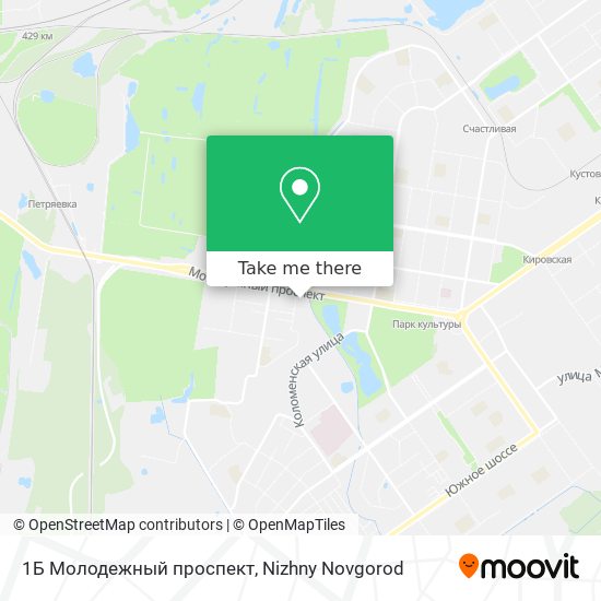 1Б Молодежный проспект map