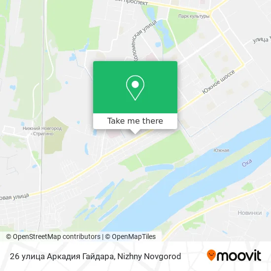 26 улица Аркадия Гайдара map