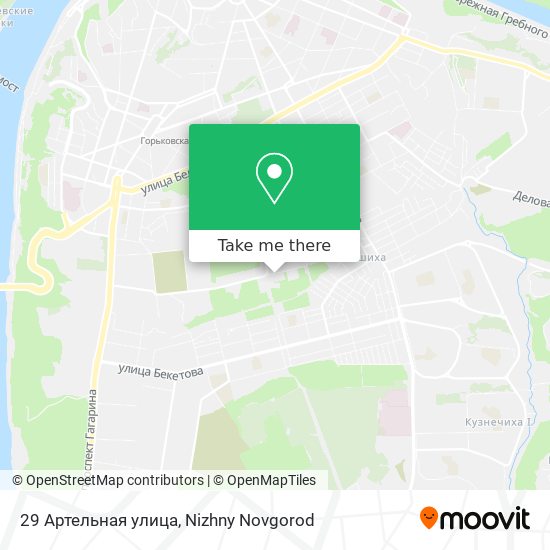 29 Артельная улица map